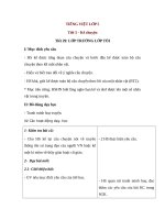 Giáo án Tiếng việt 5 tuần 29 bài: Lớp trưởng lớp tôi