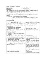 Giáo án Tiếng việt 5 tuần 32 bài Nhà vô địch