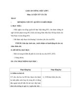 Giáo án Tiếng việt 5 tuần 34 bài: Mở rộng vốn từ quyền và bổn phận