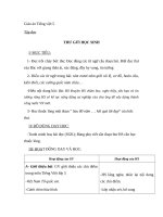 Giáo án Tiếng việt 5 tuần 1 bài: Thư gửi các học sinh