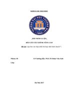 Lập báo cáo tài chính hợp nhất khi hợp nhất kinh doanh