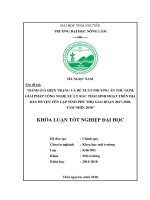 Đánh giá hiện trạng và đề xuất phương án thu gom, giải pháp công nghệ xử lý rác thải sinh hoạt phù hợp trên địa bàn huyện Yên Lập, tỉnh Phú Thọ giai đoạn 2017 2020, tầm nhìn 2030 (Khóa luận tốt nghiệp)