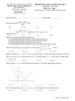toanmath com   đề kiểm tra giữa kì 2 toán 11 năm 2018 – 2019 trường thuận thành 3 – bắc ninh 