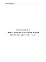 ĐỒ án hệ THỐNG số THIẾT kế ROBOT dò ĐƯỜNG TRONG mê CUNG kết hợp điều KHIỂN từ XA QUA RF