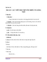 Giáo án Ngữ văn 6 bài 28: Viết bài tập làm văn số 7  Văn miêu tả sáng tạo