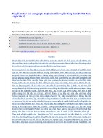 Thuyết minh về cải lương nghệ thuật sân khấu truyền thống nam bộ việt nam