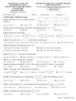 toanmath com   đề thi học kỳ 2 toán 10 năm 2018 – 2019 trường THPT nguyễn hiền – đà nẵng 
