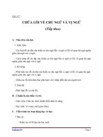 Giáo án Ngữ văn 6 bài 30: Luyện tập cách viết đơn và sửa lỗi