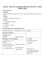 Giáo án Ngữ văn 6 bài 31: Trả bài tập làm văn số 7