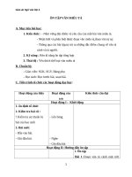 Giáo án Ngữ văn 6 bài 28: Ôn tập văn miêu tả