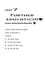 English11_Unit7_FurtherEdu handout