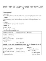 Giáo án Ngữ văn 6 bài 30: Luyện tập cách viết đơn và sửa lỗi