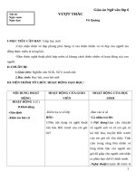 Giáo án Ngữ văn 6 bài 21: Vượt thác