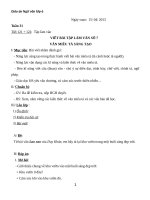 Giáo án Ngữ văn 6 bài 28: Ôn tập văn miêu tả