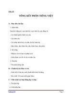 Giáo án Ngữ văn 6 bài 34: Tổng kết phần Tiếng Việt