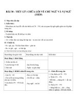 Giáo án Ngữ văn 6 bài 30: Luyện tập cách viết đơn và sửa lỗi