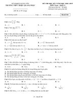 toanmath com   đề thi học kì 2 toán 11 năm 2018 – 2019 trường triệu quang phục – hưng yên 