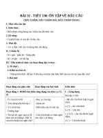 Giáo án Ngữ văn 6 bài 31: Ôn tập về dấu câu