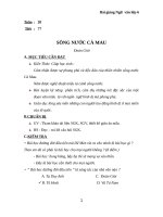 Giáo án Ngữ văn 6 bài 19: Sông nước Cà Mau