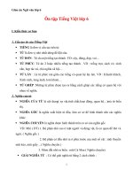 Giáo án Ngữ văn 6 bài 34: Tổng kết phần Tiếng Việt