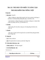 Giáo án Ngữ văn 6 bài 31: Trả bài tập làm văn số 7