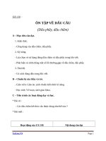 Giáo án Ngữ văn 6 bài 32: Ôn tập về dấu câu (dấu phẩy)