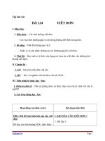 Giáo án Ngữ văn 6 bài 29: Viết đơn