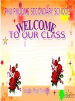 Bài giảng điện tử môn tiếng anh lớp 8 unit 4   lesson 3 