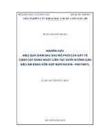 LATS Y HỌC Nghiên cứu hiệu quả giảm đau sau mổ phổi của gây tê cạnh cột sống ngực liên tục dưới hướng dẫn siêu âm bằng hỗn hợp bupivacain – fentanyl (FULL TEXT)
