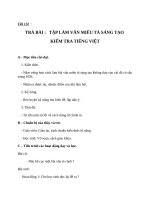 Giáo án Ngữ văn 6 bài 31: Trả bài tập làm văn số 7