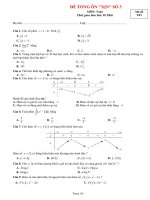 Đề toán thi thử VIP số 3