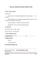 Giáo án Ngữ văn 6 bài 34: Tổng kết phần Tiếng Việt