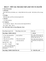 Giáo án Ngữ văn 6 bài 27: Trả bài tập làm văn số 6