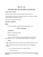 Giáo án Ngữ văn 6 bài 28: Viết bài tập làm văn số 7  Văn miêu tả sáng tạo