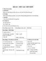 Giáo án Ngữ văn 6 bài 29: Viết đơn