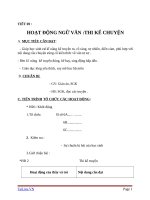 Giáo án Ngữ văn 6 bài 16: Hoạt động Ngữ văn: Thi kể chuyện