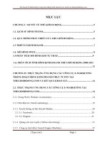 Kế hoạch EMarketing trong hoạt động kinh doanh trực tuyến tại thegioididong.com