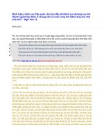 Bình luận ý kiến sau tập quán xấu ban đầu là khách qua đường sau trở thành ngựời bạn thân ở chung nhà và cuối cùng trở thành ông chủ nhà khó tính