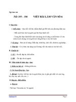 Giáo án Ngữ văn 6 bài 25: Viết bài tập làm văn số 6  Văn tả người