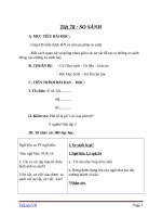 Giáo án Ngữ văn 6 bài 19: So sánh