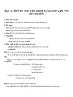 Giáo án Ngữ văn 6 bài 16: Hoạt động Ngữ văn: Thi kể chuyện