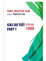 ETS 10 đề   GIẢI CHI TIẾT PART 7 
