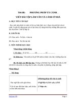 Giáo án Ngữ văn 6 bài 21: Phương pháp tả cảnh, Viết bài tập làm văn số 5