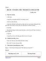 Giáo án Ngữ văn 6 bài 20: Bức tranh của em gái tôi