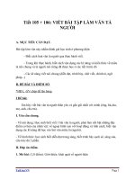 Giáo án Ngữ văn 6 bài 25: Viết bài tập làm văn số 6  Văn tả người