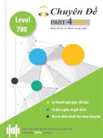 CHUYÊN ĐỀ LUYỆN THI TOEIC-PART 4