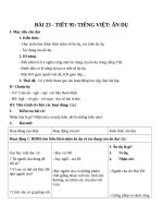 Giáo án Ngữ văn 6 bài 23: Ẩn dụ