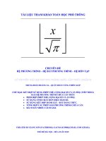 sử dụng hàm số chặn miền giá trị giải hệ chứa căn