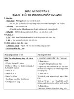 Giáo án Ngữ văn 6 bài 21: Phương pháp tả cảnh, Viết bài tập làm văn số 5