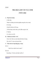 Giáo án Ngữ văn 6 bài 24: Trả bài tập làm văn số 5